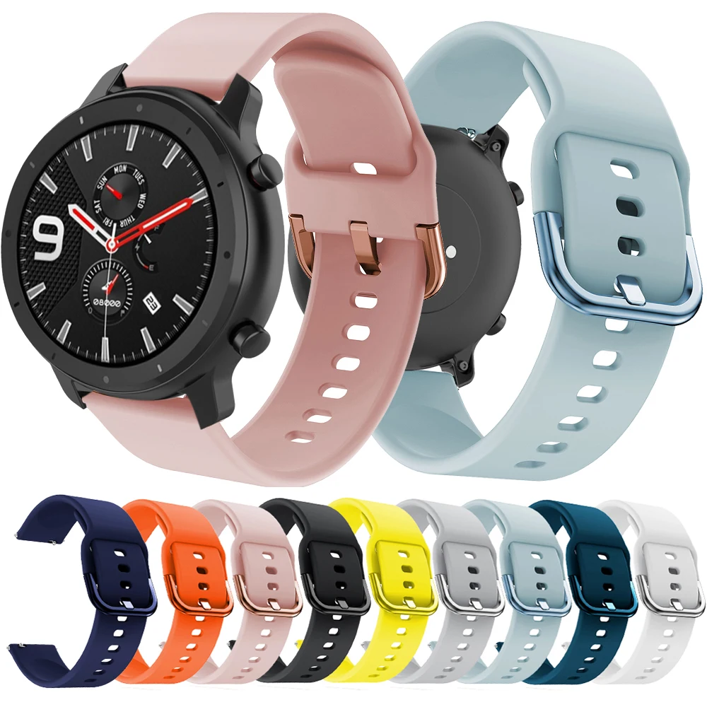 

Ремешок для часов Huami GTR для Xiaomi Amazfit GTR 47 мм/Amazfit GTR 42 мм, браслет для смарт-часов Amazfit bip/Strato
