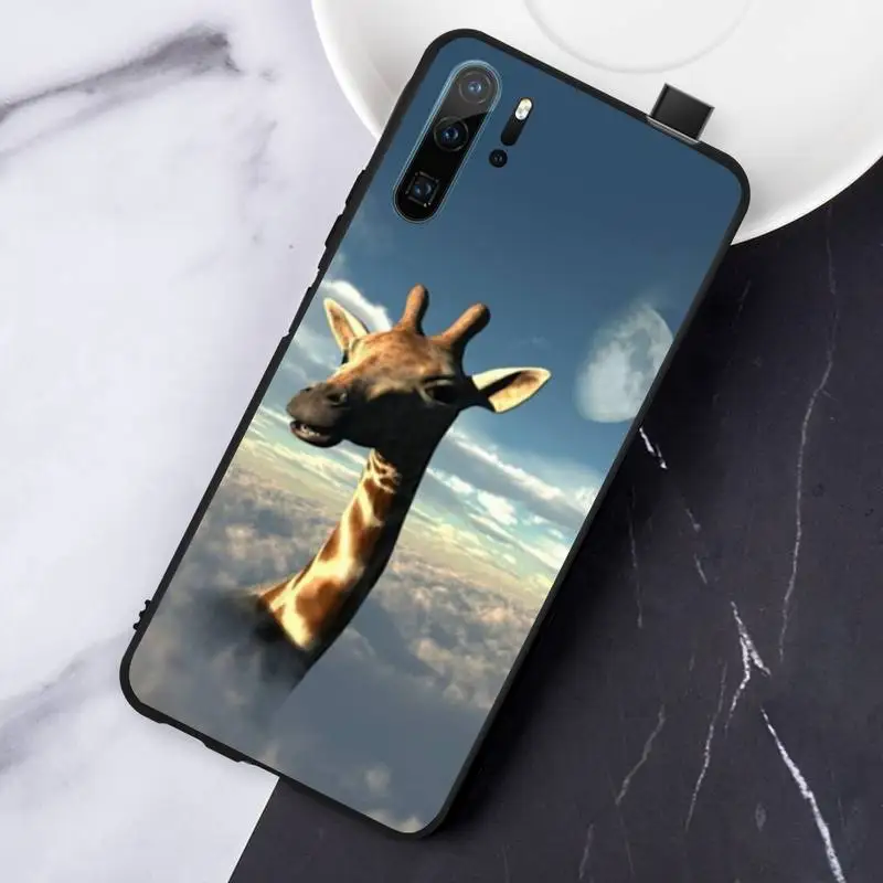 

Giraffe animal cute and funny Phone Case For Huawei honor Mate P 10 20 30 40 Pro 10i 9 10 20 8 x Lite