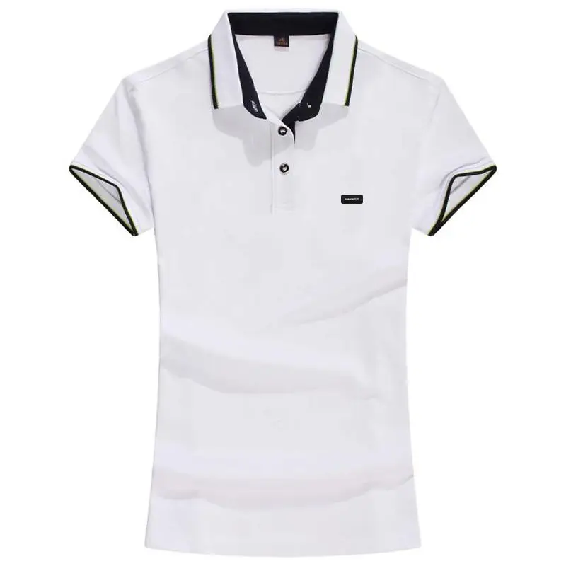 Мода 2020 лето новый стиль женские рубашки поло с коротким рукавом классические
