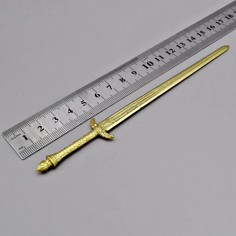 

1/6 16cm Gold Shield + Sword Wonder Female Warrior Weapon Model Simulation Model Doll Scene Accessories