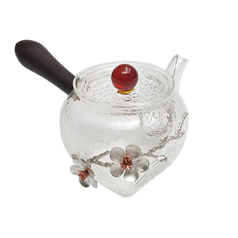 Mango de madera resistente al calor, tetera de taza de feria, tetera de Kung Fu, utensilios de t&eacute;, juego de embudo de t&eacute;-3