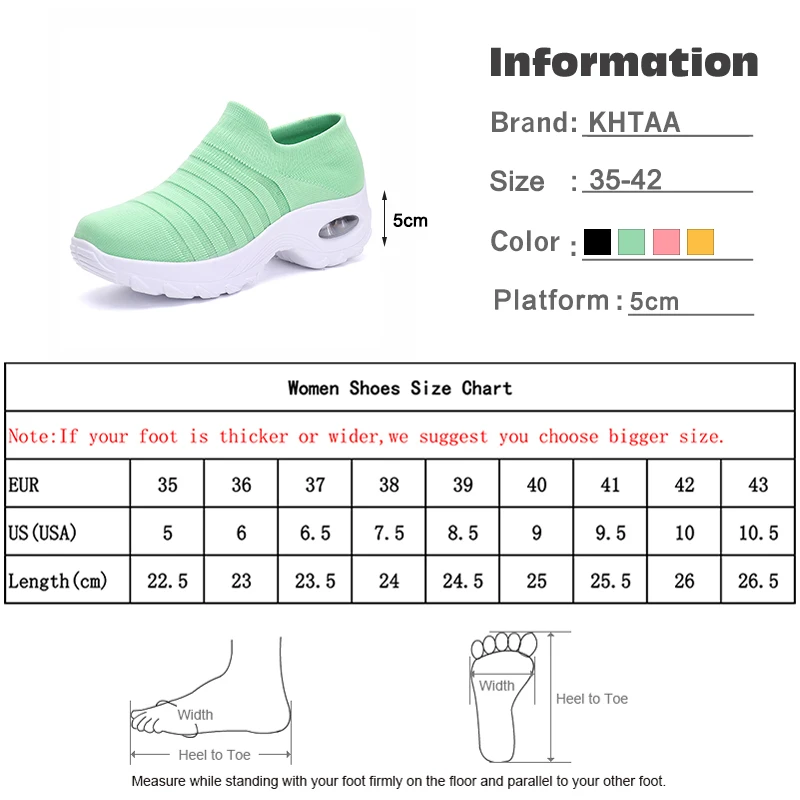 Женские кроссовки Женская обувь без шнуровки на вязаной дышащей платформе
