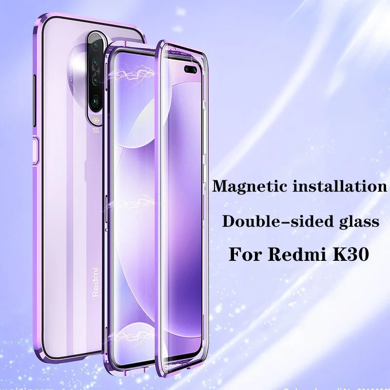 360 Metal Magnetic Case for Xiaomi Redmi Note 8 7 K30 K20 Pro 8T Magnet Cover For 10 CC9 9T Mi 9 SE A3 Lite | Мобильные телефоны и