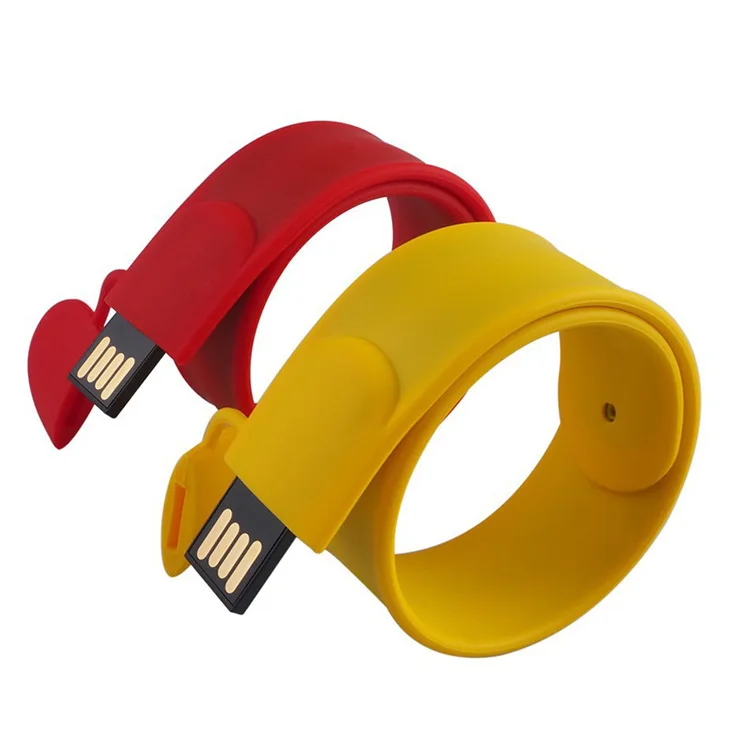 Оптовая продажа силиконовый браслет подарок диск USB Flash Drive16g 32g Модный флэш