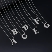 26 english alphabet diamond encrusted necklace for women fashion jewelry christmas party accessories clavicle chain wholesale