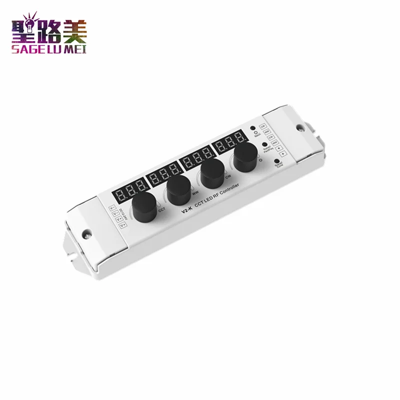 V2 K DC12 24V 4 ручки CCT светодиодный RF контроллер 4CH 4A/CH 16A 192 Вт 384 четыре частоты ШИМ для