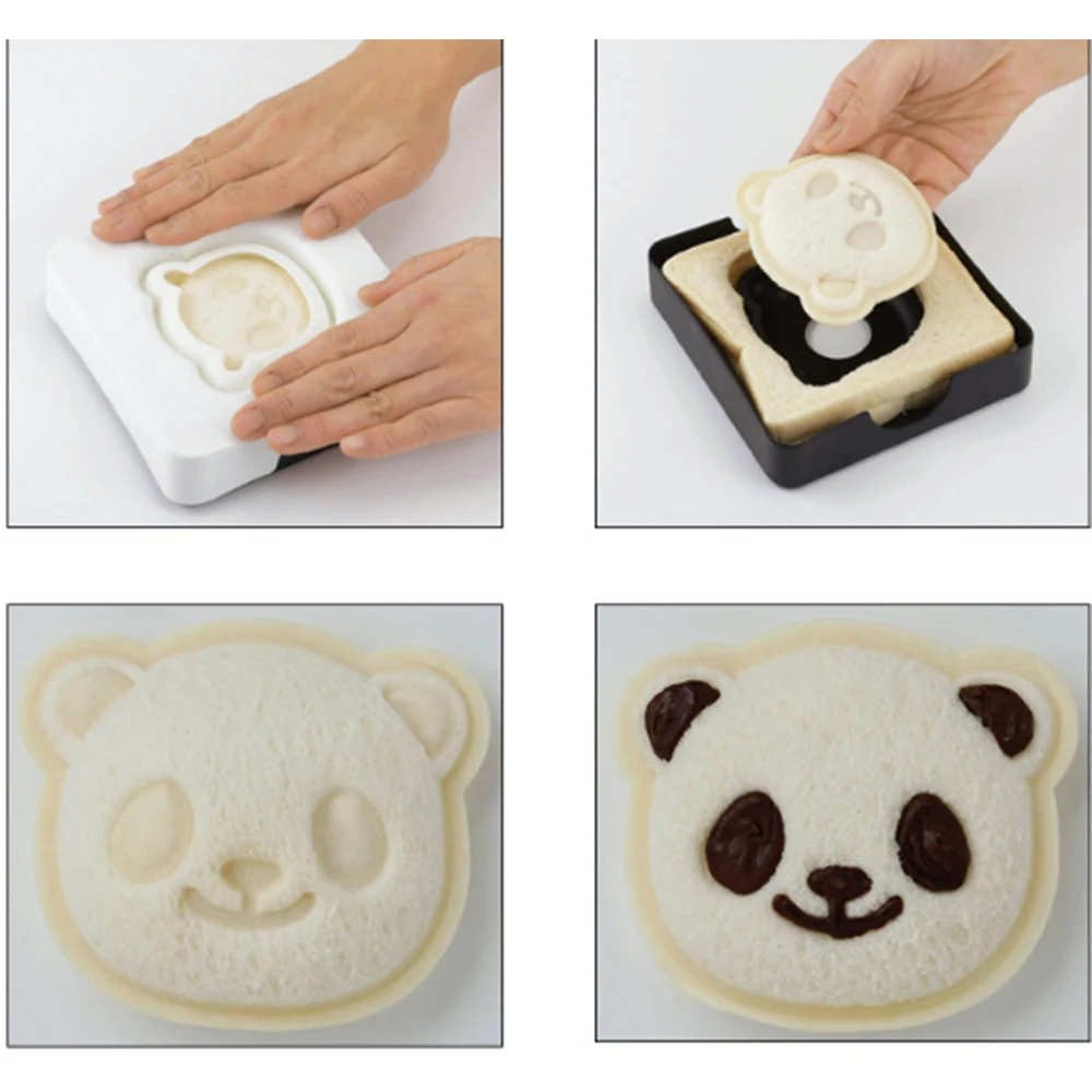 Панда Форма сэндвич плесень хлеб печенье устройство для тиснения торт