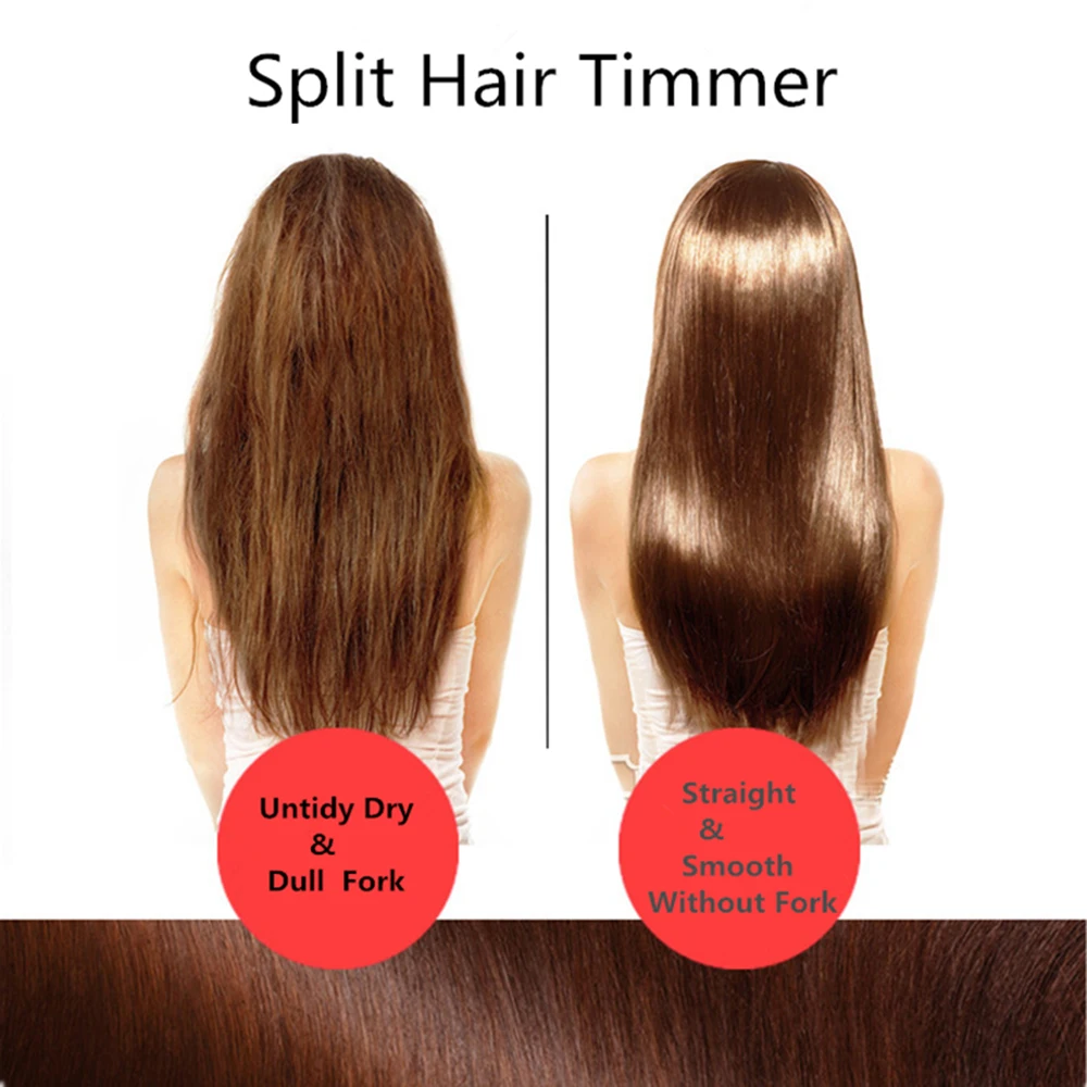 

Hair Split Trimmer 2021 New USB Charging Professional Hair Cutter Smooth End Cutting Clipper Beauty Set Bag Product Dual 1/4"1/8