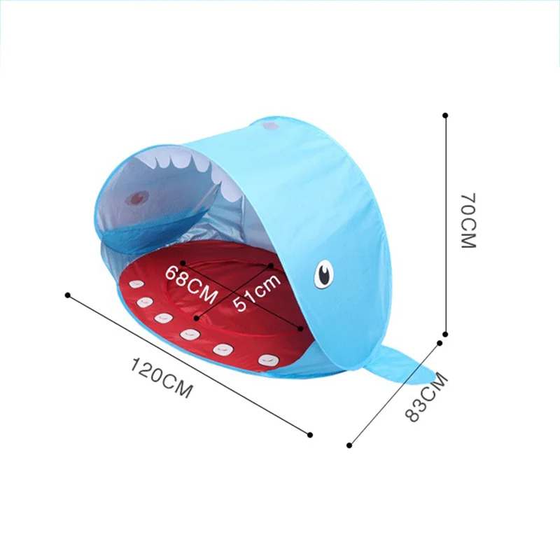Детский пляжный бассейн палатка новый с акулами Детская ванна Европейский и