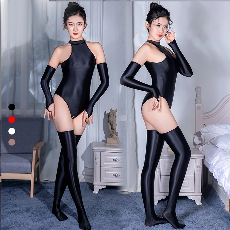 

women open crotch bodysuit sexy teddy lingerie set bodycon jumpsuit stockings