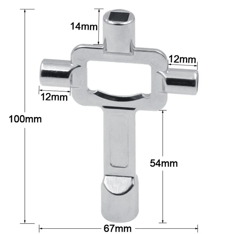 Новый мини 4 в 1 перекрестный переключатель ключ гаечный сплав Универсальный