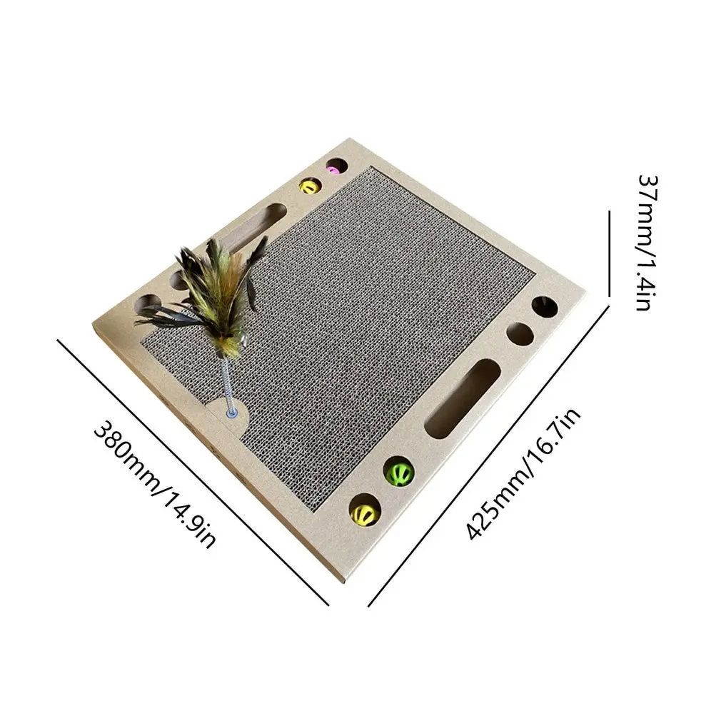 

Multifunction Pet Supplies Cat Toys Corrugated Cat Scratching Board Educational Toys Pet Scratching Board
