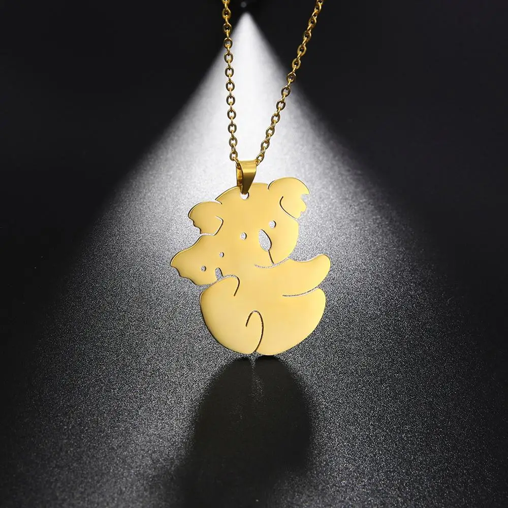 Моя Форма ожерелье коала ювелирные изделия аксессуары из нержавеющей стали