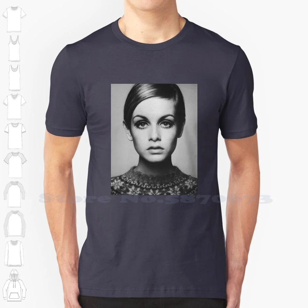 

Twiggy Custom Funny Hot Sale Tshirt Twiggy Eyelashes Icon Muse