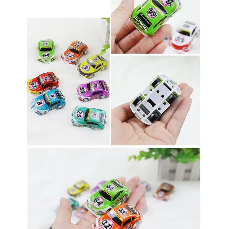 

12PCs/Set Mini Car 1:120 Baby Toys Car Boys Gifts For Children's Toy Cake Decoration Style Random Hair