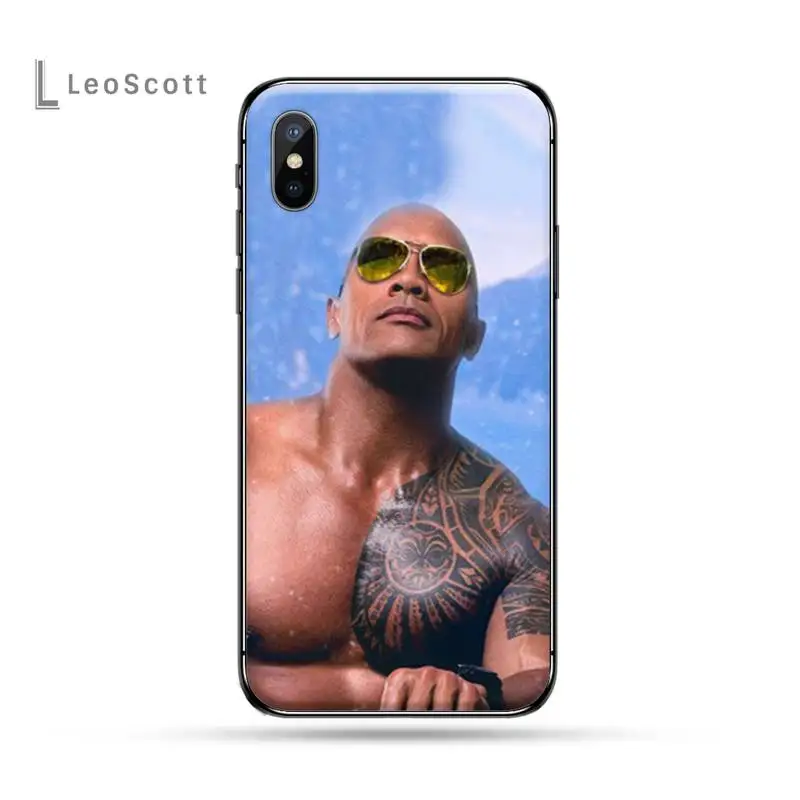 

Actor The Rock Dwayne Johnson luxury Anti-fall Phone Case for iPhone 11 12 pro XS MAX 8 7 6 6S Plus X 5S SE 2020 XR