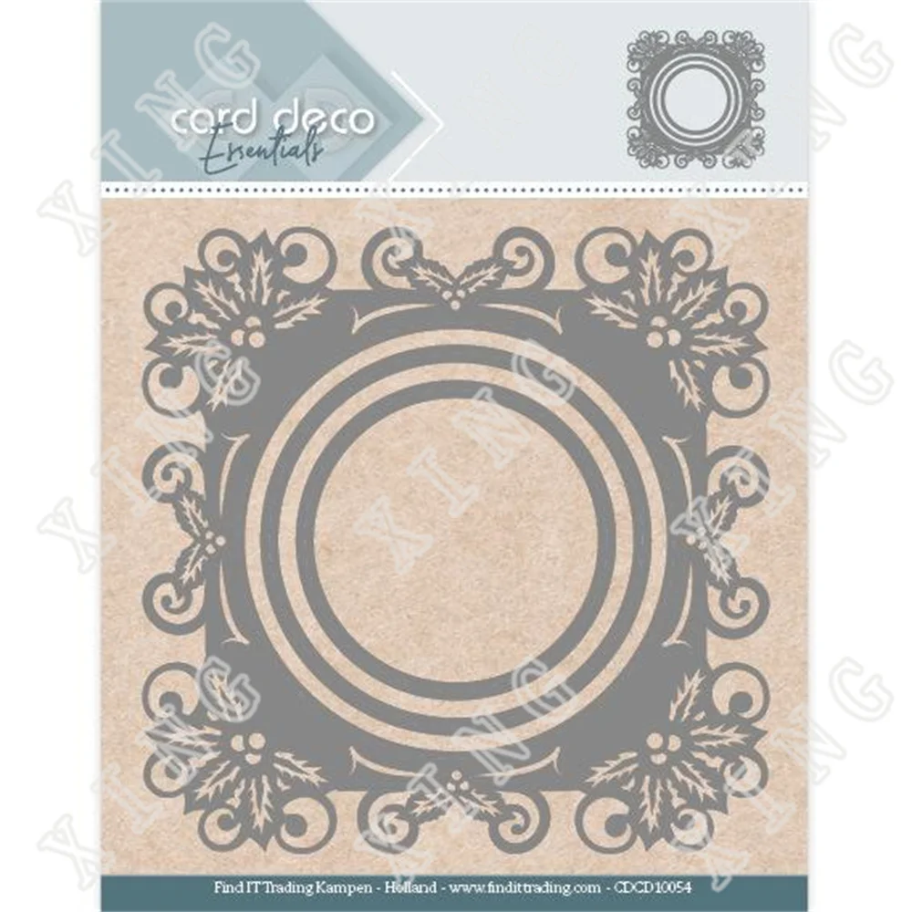 

Holly Round Metal Cutting Dies Diy Scrapbook Diary Decoration Embossed Paper Card Album Craft Template New for 2022 Arrive