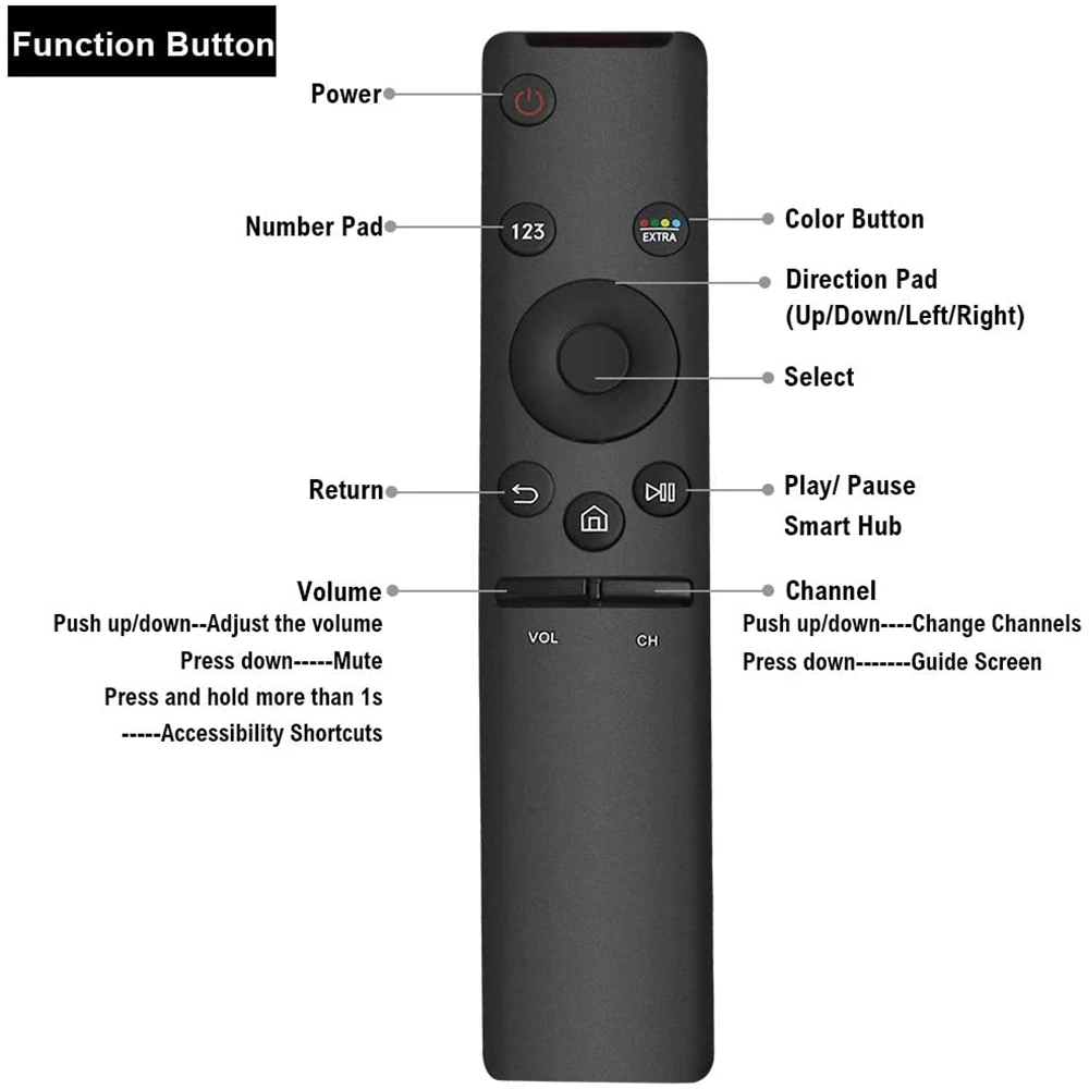 BN59 01259B для Samsung TV замена пульта дистанционного управления UN40KU6290FXZA UN40KU6300 UN70KU630D
