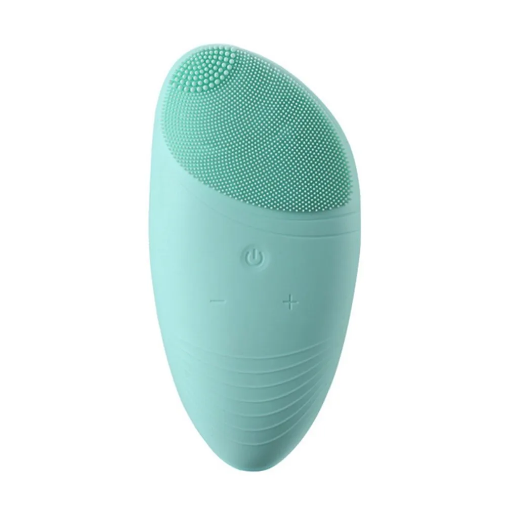 

New Electric Silicone Cleansing Instrument Ultrasonic Beauty Face Washing Brush Waterproof Face Massager Cleanser Artifact