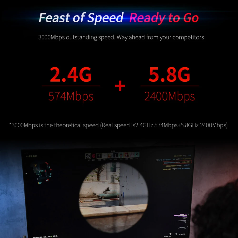 

COMFAST 3000Mbps Dual Band Wireless WiFi 6 AX200 Plus Gigabit Network Card Bluetooth 5.0 2.4G/5Ghz PCIE Adapter for PC Desktop