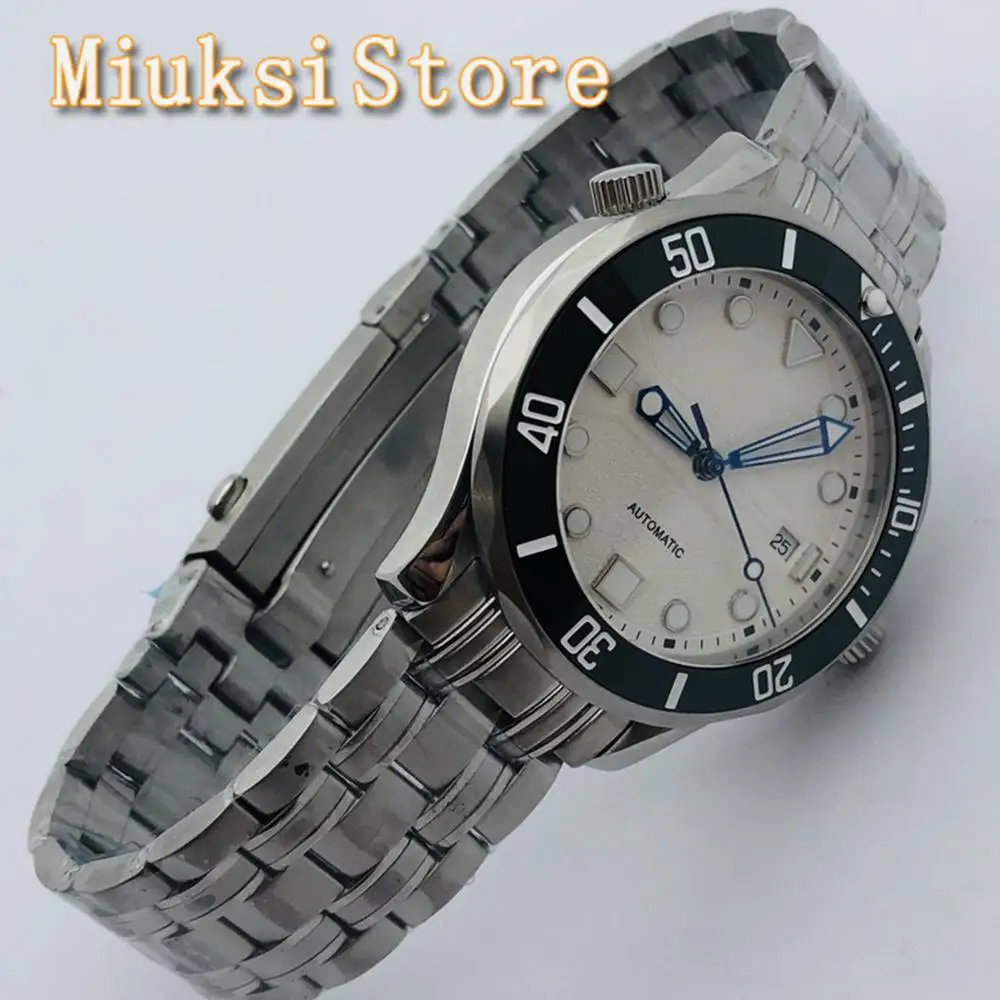 

BLIGER 41 мм Для мужчин Топ автоматические механические часы с сапфировым стеклом часы с белым циферблатом, дата световой Водонепроницаемый Не...