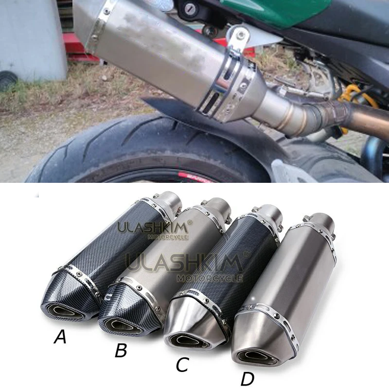 36 ~ 51 мм универсальный глушитель выхлопной трубы мотоцикла Escape Slip On Pipe с db killer Fit