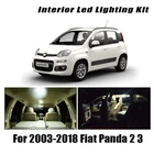 Для Fiat Panda 2 3 II III 169 312 319 2003-2018 автомобиля светодиодный внутренний купол багажник светильник комплект Canbus автомобильный светильник ing аксессуары