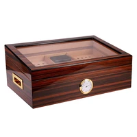 cigar moisturizing box high grade piano baking varnish window cedar double layer large capacity cigar box