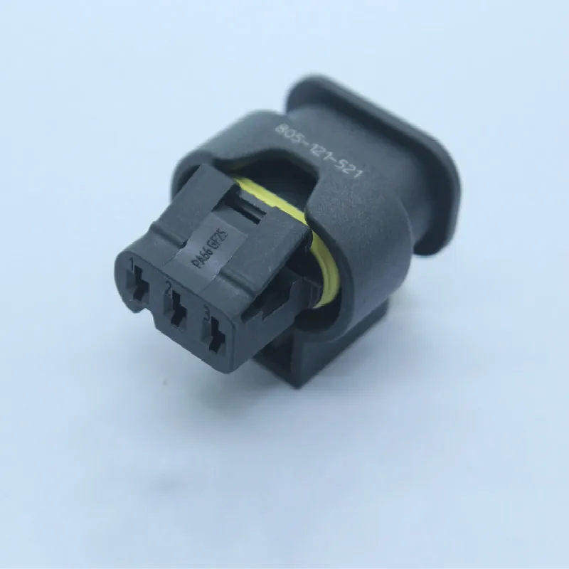 

3P waterproof auto automotive cable connector reversing radar camshaft sensor plug female For Volkswagen 805-121-521 7615490-03