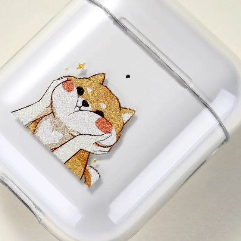 

Case For AirPods 2 1 Case Cover Coque Wireless Bluetooth headphones Transparent TPU Soft Cover For Air Pods Funda Capa