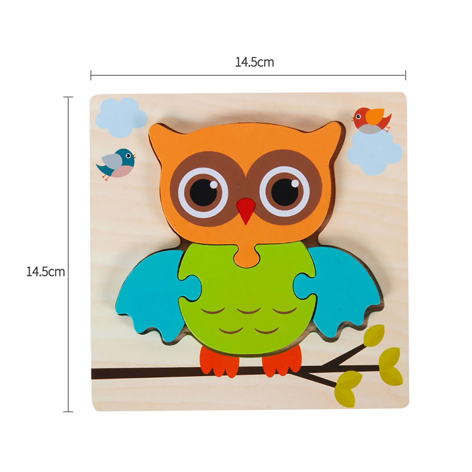 

3D Wooden Montessori Puzzle Baby Educational Toys Plays Cognition Cartoon Grasp Intelligence Puzzles For Kids Wooden Puzzles Toy