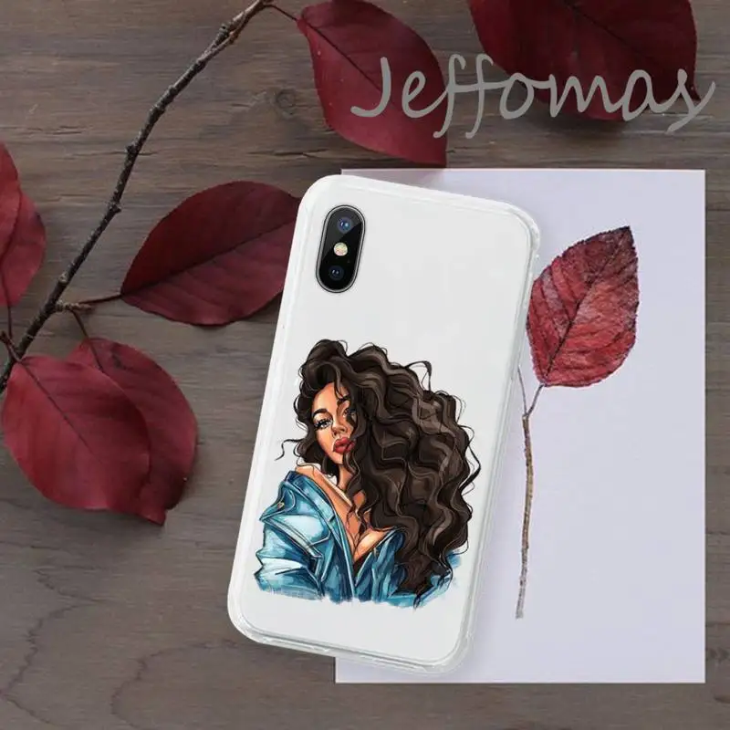 

Princess Girl Female Phone Case Transparent for iPhone 11 12 mini pro XS MAX 8 7 6 6S Plus X 5S SE 2020 XR