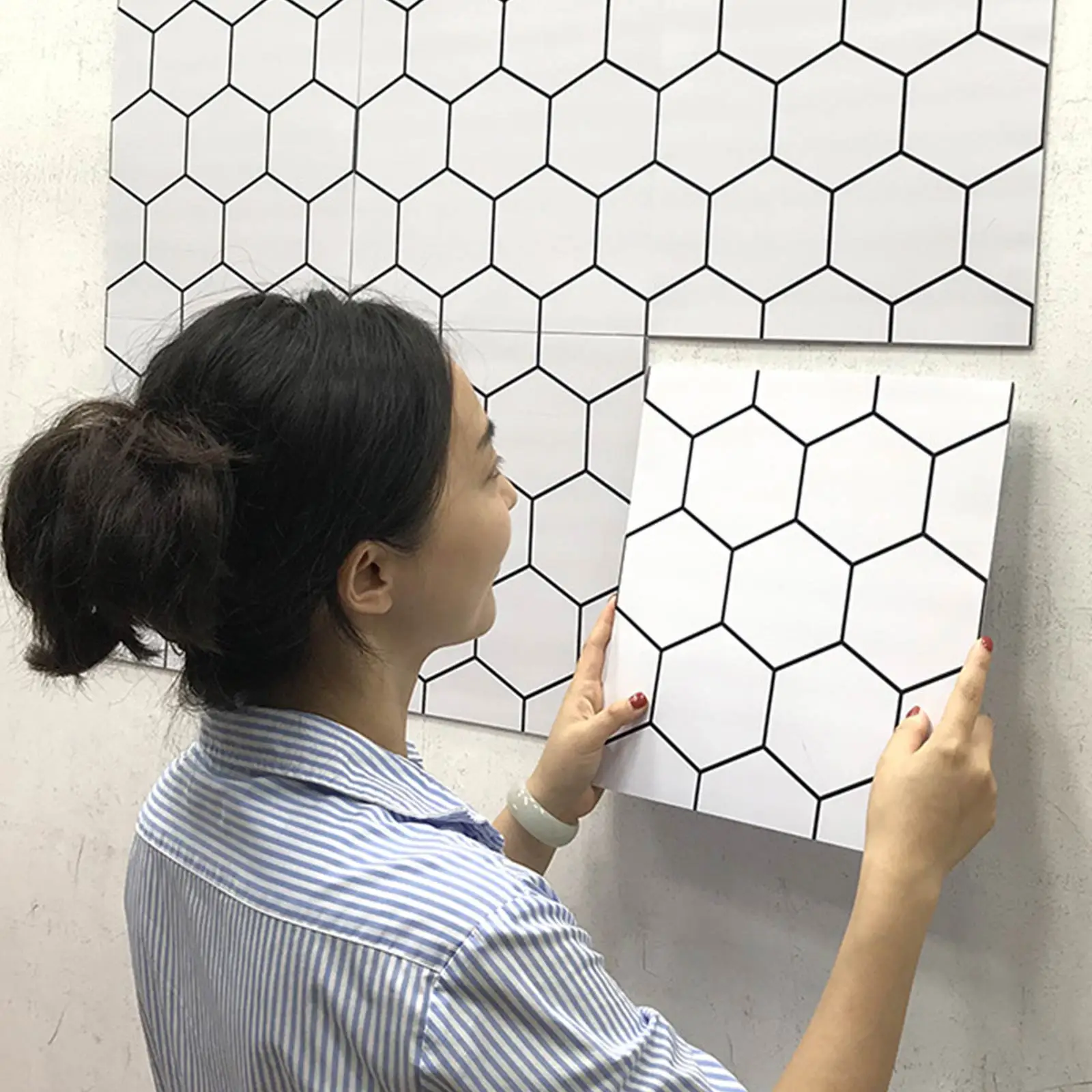 

Наклейка на стену самоклеящаяся, в нордическом стиле, зеркальная, ПВХ Наклейка на стену, 10 шт.