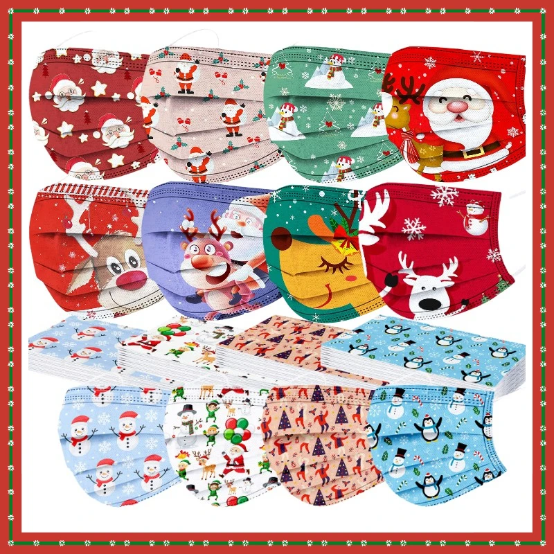 Маска для лица одноразовая трехслойная из нетканого материала 10 шт. |