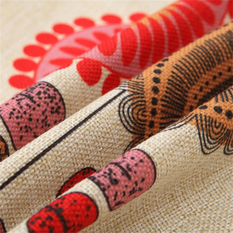

Fashionable Linen Flower Pattern Throw Cushion Cover Suitable for Seat Car Home Decoration by Sofa Bed Decoration Pillow Cover