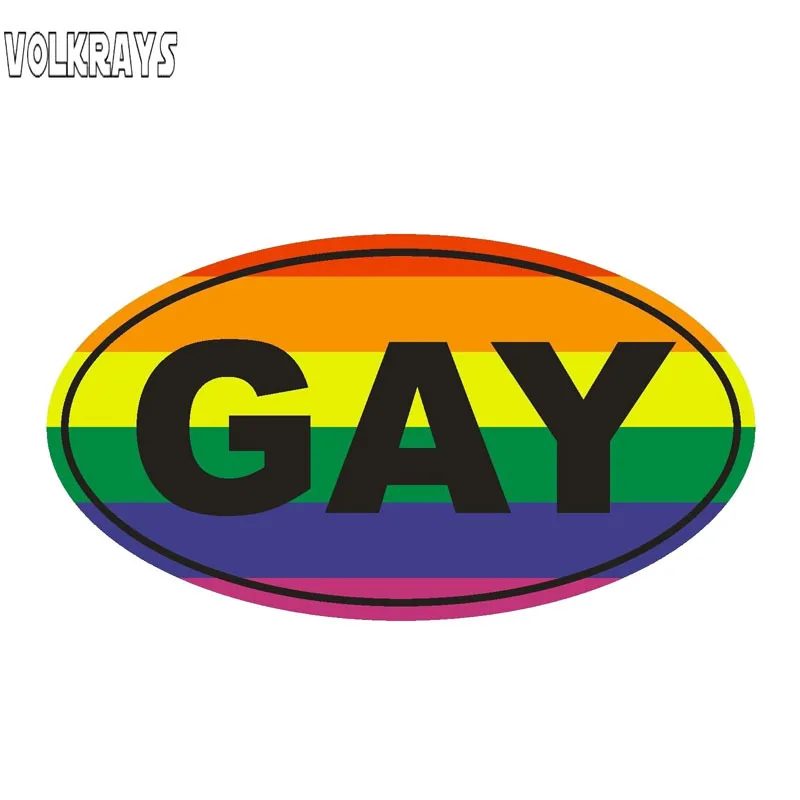 Volkrays персональный стикер для автомобиля гей евро Овальный Аксессуары Отражатель