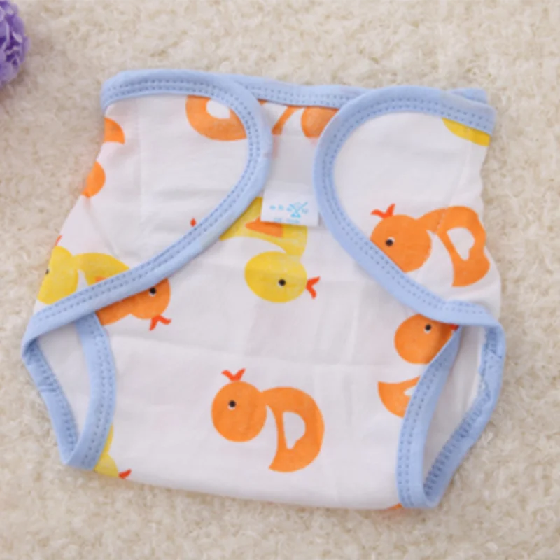HS 1Pcs Cute Baby Diapers Reusable Nappies Cloth Diaper Washable Infants Children Baby Cotton Training Pants Panties Nappy