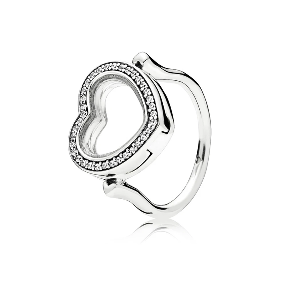 Женское кольцо для подписи с логотипом и лентой регулируемое серебряное розовое