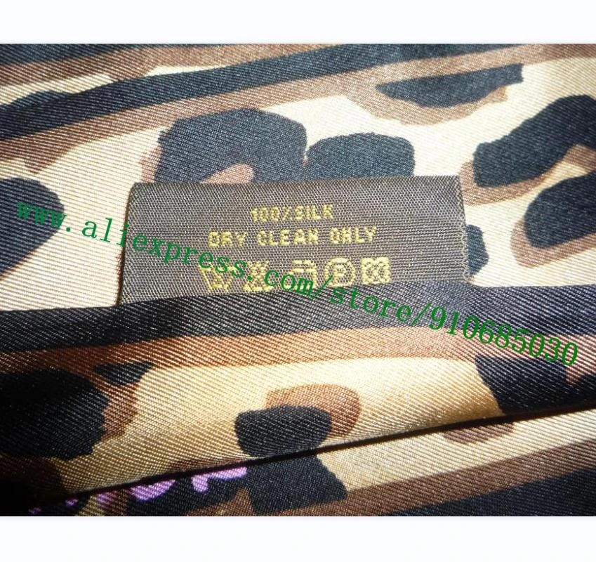Top Quality Lady Bag Handle Silk Wrappy Women Designer Headband Bandeau Brown Leopard Scarf Neck Tie Multi-purpose