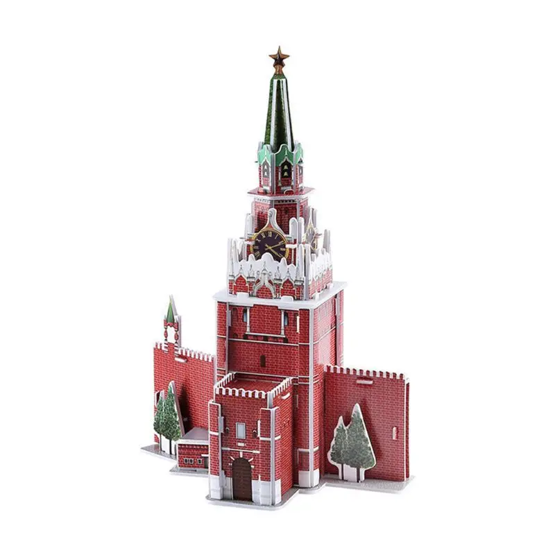 3D слово знаменитые здания архитектурный паззл головоломка модель