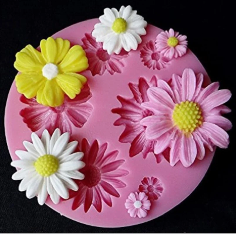 Новинка DIY 3D цветок помадка силиконовые украшения для торта выпечка кондитерские