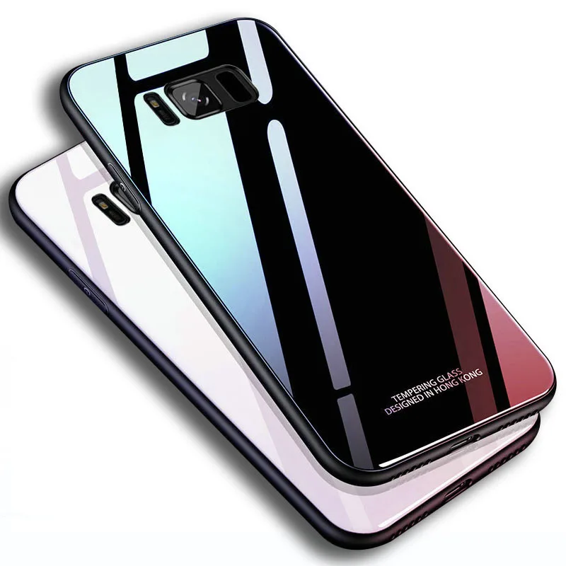 Luxury Original Tempered Glass phone Case For Samsung Galaxy Note 10 Pro Silicone Edge Plus hard Back Cover Shell | Мобильные