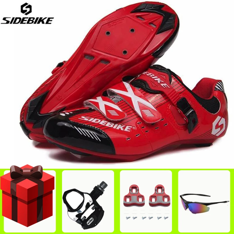 add all SIDEBIKE/Мужская обувь для велоспорта; комплект с педалью; sapatilha ciclismo; обувь для гоночного велосипеда; самоблокирующиеся велосипедные кроссовки; спортивная профессиональная обувь - Цвет: add all