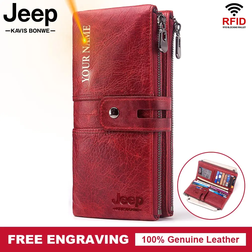 

Cow Leather Women Clutch Long Luxury Wallet Coin Pouch Large Capacity Ladies Credentials Credit Card Handy Purse Trave Handbag