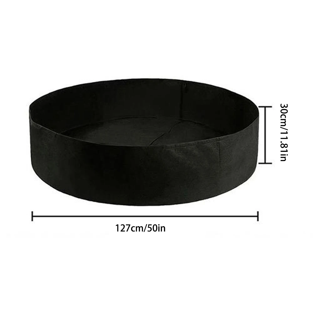 

Fabric Raised Garden Bed Round Planting Container Grow Bags Breathable Felt Fabric Planter Pot Flower Vegetable Garden Bed