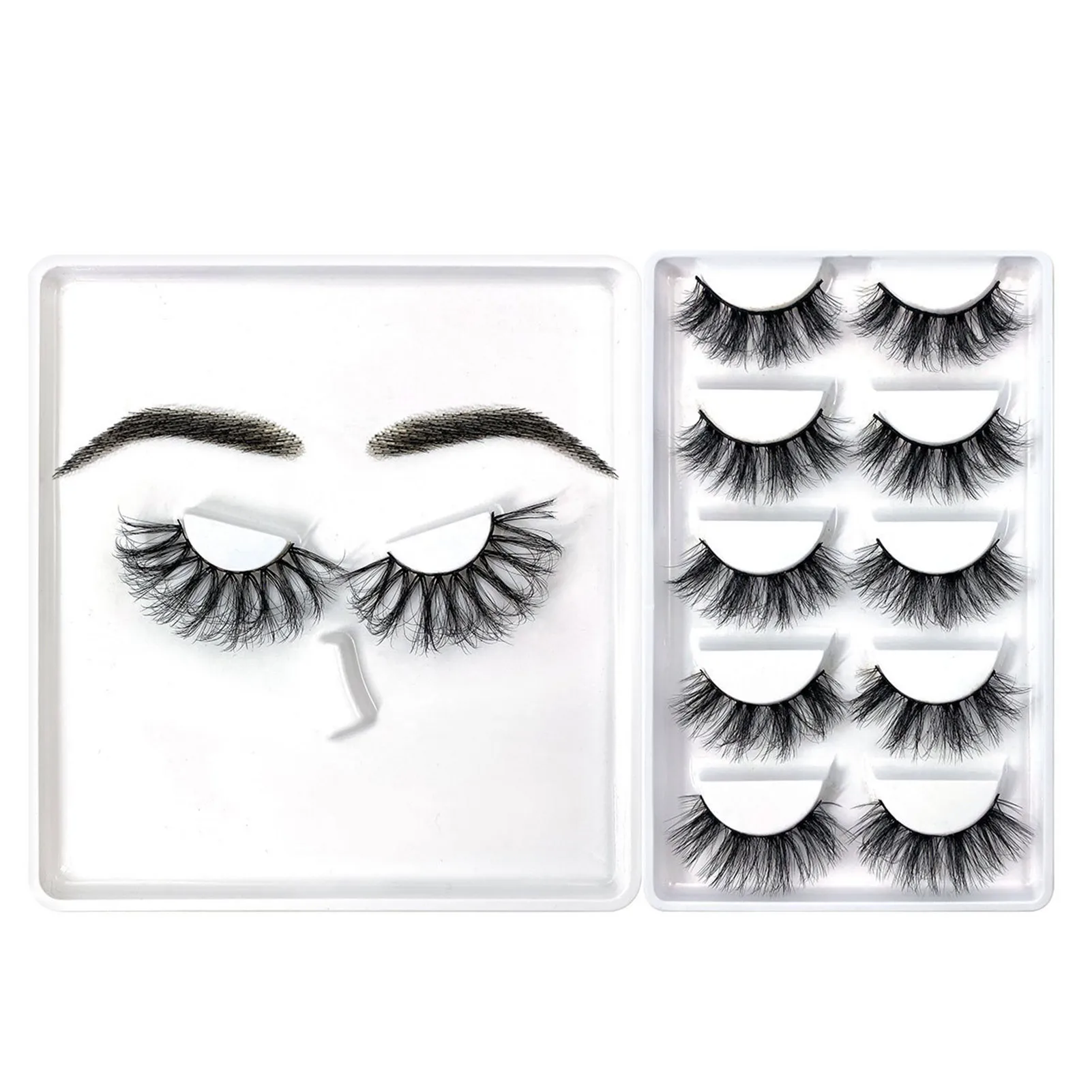 

False Eyelashes Eyebrows Set Artificial Realistic 3D Eyelashes