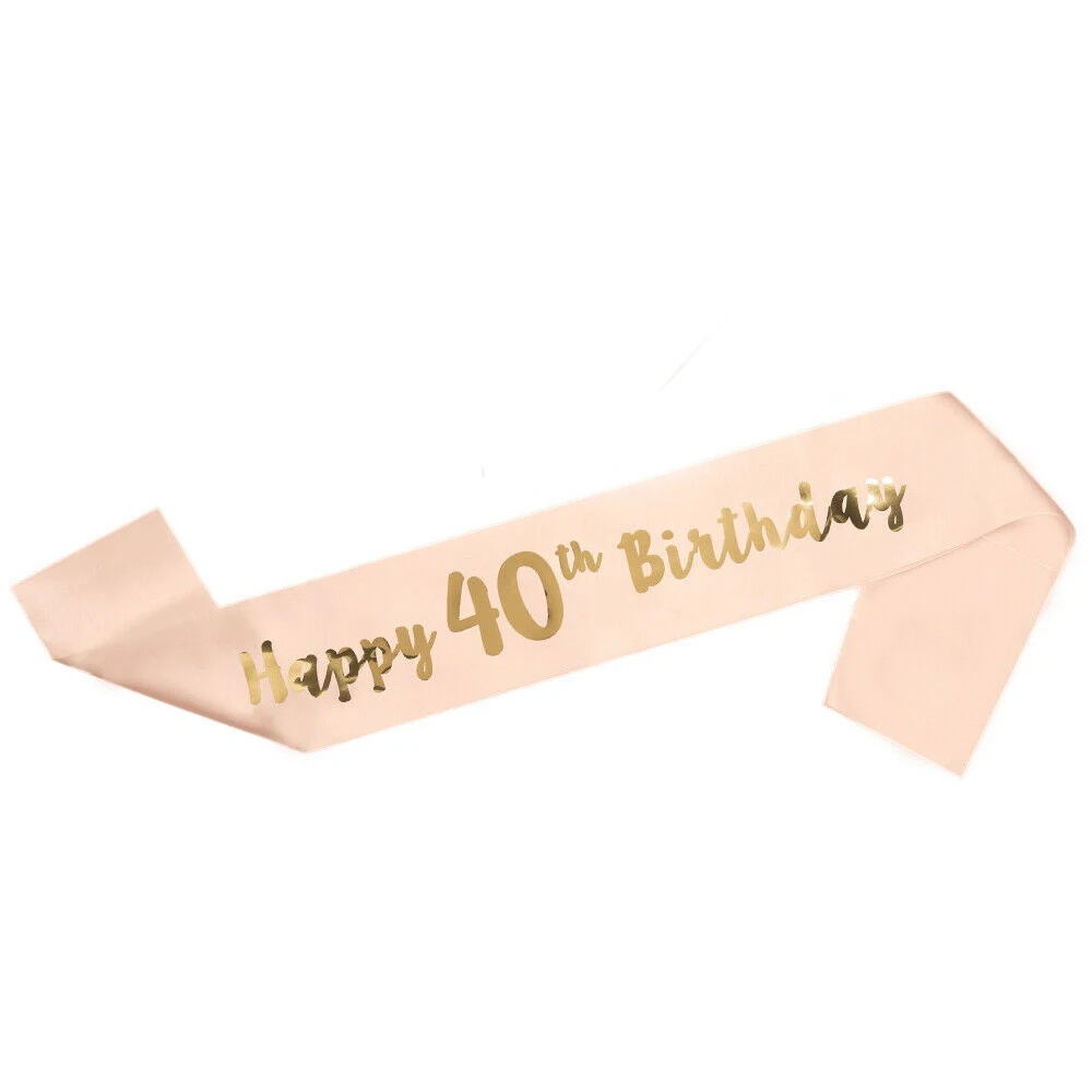 1 шт. 16th 21st 30th 40th 50th 60th Взрослый день рождения девушки женщины с днем атласный пояс