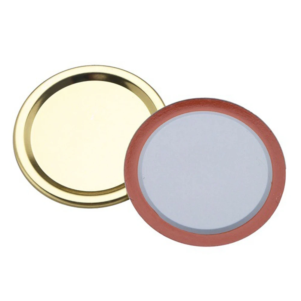 

70/86mm Regular Mouth Canning Lids Bands Split-Type Leak Proof for Mason Jar Canning Covers with Seal Rings