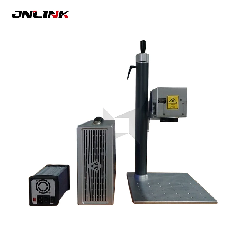 Маленькая портативная волоконная лазерная маркировочная машина черный