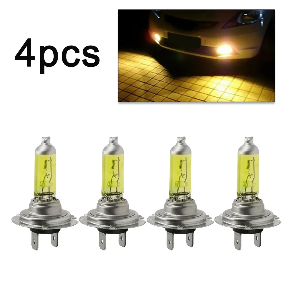 

Lamp H7 Bulbs Parts Quartz Glass Xenon Replacement Yellow 55W Accessories Car